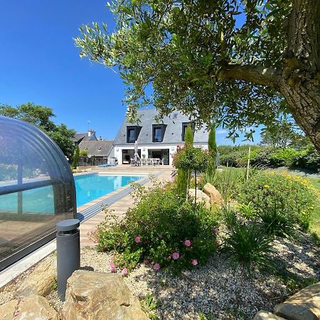 Superbe Villa Tout Confort Avec Piscine Chauffee Er Couverte Et Spa A 2 Pas De La Plage Fouesnant Dış mekan fotoğraf